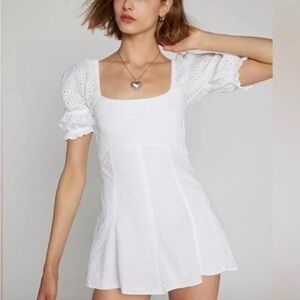 Urban Outfitters Kimchi Blue Ivy Eyelet Lace Romper
